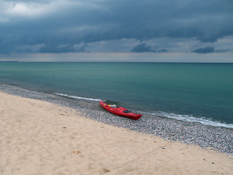 paddling grand sable dunes